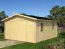 Garage en bois Latschur - Maison en madriers de 40 mm, Surface : 24,7 m², Toit en bâtière