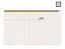 Cadre supérieur à LED pour armoire à portes battantes Gataivai / armoire et modules d'extension, jeu de 2, Couleur : Noyer - Largeur : 136 cm