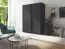 Armoire à portes coulissantes / Penderie Nikea, couleur : graphite - dimensions : 198 x 180 x 60 cm (h x l x p)