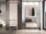 Ensemble complet de vestiaires / Couleur : Chêne crémone / cachemire / chants ABS / coussin en velours inclus / armoire vestiaire / armoire à chaussures / vestiaire avec huit crochets