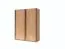 Armoire à portes coulissantes / Penderie Nikea, Couleur : Chêne Artisan - Dimensions : 198 x 150 x 60 cm (H x L x P)