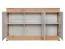 Commode / Sideboard Asheim 06, Couleur : Gris / Chêne Artisan - Dimensions : 91 x 150 x 40 cm (H x L x P), avec six compartiments