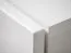 Commode Stura 06, couleur : blanc brillant / gris - dimensions : 90 x 150 x 45 cm (h x l x p), avec éclairage LED