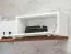 Elégant meuble-paroi Bjordal 13, couleur : blanc mat / chêne sterling - dimensions : 180 x 180 x 40 cm (h x l x p), avec cheminée électrique