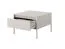 Table basse moderne Balta 06 | 1 tiroir push-to-open | Beige | 48 x 68 x 68 cm | Protection ABS
