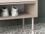 Ensemble complet de garde-robe / Couleur : Chêne crémone / cachemire / soft-close / coussin en velours inclus / commode / miroir / armoire à chaussures / garde-robe avec sept crochets