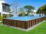 Piscine de jardin rectangulaire Sunnydream 08, 7,90 x 4,00 mètres, avec système de filtration Premium, média filtrant, échelle de piscine, liner de piscine, voile de fond et voile de paroi, raccords d'angle en acier inoxydable