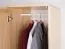 Armoire en pin massif naturel Aurornis 02 | 200 x 50 x 60 cm | Design moderne et grande capacité