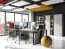 Bureau Toivala 12 | 75 x 138 x 68 cm | Coloris gris clair et noir | Design moderne