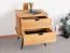 Table de chevet Rolleston 05 chêne massif huilé - Dimensions : 57 x 50 x 41 cm (H x L x P)