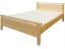 Pin Bois massif Lit 180 x 200 cm Naturel Abbildung