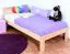 Cadre de lit pour enfants / Lit pour enfant 100 x 200 cm | Bois massif: Pin | Laqué Naturel Abbildung