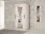 100 cm de large Armoire à portes coulissantes avec 2 portes | 5 casiers | 2 tringles à vêtements | Couleur : Blanc Abbildung