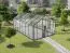Serre - Serre Radicchio XL15, parois : verre trempé 4 mm, toit : 6 mm HKP multiparois, surface au sol : 14,5 m² - Dimensions : 500 x 290 cm (lo x la)