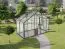 Serre - Serre Radicchio XL4, parois : verre trempé 4 mm, toit : 6 mm HKP multiparois, surface au sol : 4,40 m² - Dimensions : 150 x 290 cm (lo x la)