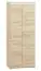 Armoire à portes battantes / penderie Mochis 02, couleur : chêne Sonoma clair 3 inserts de couleur inclus - Dimensions : 200 x 80 x 50 cm (H x L x P), avec 2 portes et 2 compartiments