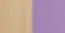 Table de nuit Milo 10, couleur : nature / violet, bois de pin massif - Dimensions : 56 x 38 x 40 cm (h x l x p)