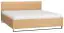 Lit double Patitas 18 avec sommier à lattes, couleur : chêne - couchette : 180 x 200 cm (l x L)