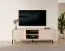 Petit meuble TV à deux portes Zaghouan 10, Couleur : Beige - Dimensions : 53,5 x 153 x 39,5 cm (H x L x P)