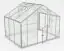 Serre - Serre Radicchio XL7, parois : verre trempé 4 mm, toit : 6 mm HKP multiparois, surface au sol : 6,40 m² - Dimensions : 220 x 290 cm (lo x la)