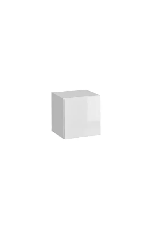 Armoire suspendue Trengereid 07, Couleur : Blanc - dimensions : 35 x 35 x 32 cm (h x l x p), avec système Push-to-open