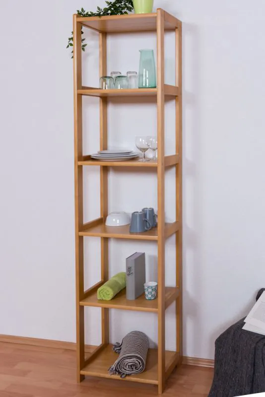 Étagère en pin massif couleur aulne Junco 54D - 200 x 50 x 30 cm (h x l x p)