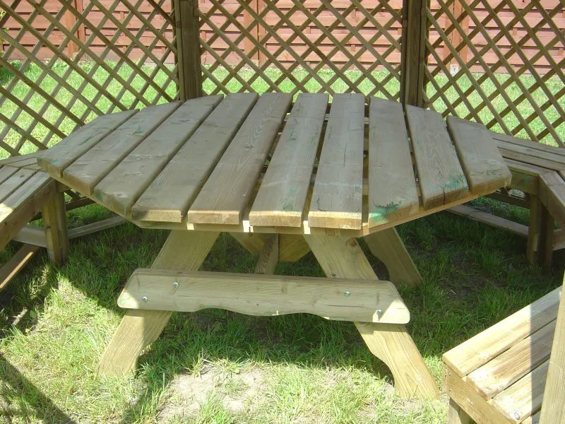 Table pour pavillon Vitalba - Dimensions : 155 x 155 cm (l x L)