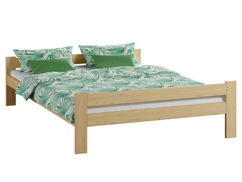 Lit junior design neutre Llorts 13 | Pin massif naturel | 140 x 200 cm