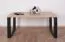 Table basse "Prizren" 02, Chêne artisan / Noir mat, 105 x 60 x 50 cm, convient comme table d'appoint pour le salon, la chambre à coucher, la chambre d'enfants, la chambre d'adolescents