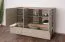 Commode bicolore Fricourt 07, vert menthe / chêne foncé, 105 x 150 x 40 cm, avec 6 compartiments et 3 tiroirs, chants ABS, montage simple et rapide