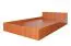 Lit simple / Lit d'appoint Corrientes 17 avec sommier à lattes, couleur : aulne - 120 x 200 cm (l x L)