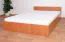 Lit simple ou d’appoint Corrientes 18 avec sommier | Coloris aulne | 140 x 200 cm | Design moderne et robuste
