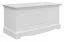 Coffre Gyronde 38, pin massif, laqué blanc - 51 x 112 x 45 cm (H x L x P)