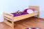Cadre de lit pour enfants / Lit pour enfant 80 x 200 cm | Bois massif: Pin | Laqué Naturel Abbildung