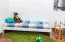 Lit pour enfant 90 x 200 cm | Bois massif: Pin | Laqué Blanc | incl. sommier à lattes Abbildung