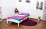 Lit pour enfant 90 x 200 cm | Bois massif: Pin | Laqué Blanc | incl. sommier à lattes Abbildung