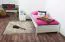 Cadre de lit pour enfants / Lit pour enfant 100 x 200 cm | Bois massif: Pin | Laqué Blanc Abbildung