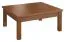 Table de salon Chêne massif partiel Couleur: Noix 40x90x90 cm Abbildung
