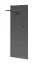 Vestiaire Ringerike 03, couleur : anthracite / chêne Artisan - dimensions : 203 x 120 x 32 cm (h x l x p), avec un miroir