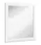 Miroir Potes 17, couleur : blanc - 70 x 65 x 2 cm (h x l x p)