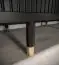 Armoire à portes coulissantes au design moderne Jotunheimen 02, couleur : noir - dimensions : 208 x 100,5 x 62 cm (h x l x p), avec cinq compartiments