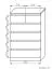 Commode Kebumen 22, couleur : aulne - Dimensions : 102 x 65 x 42 cm (H x L x P)