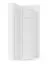 Armoire d'angle simple avec rehausse Zapopan 62, six compartiments, Couleur : Blanc, dimensions : 225 x 70 x 70 cm, deux tringles à vêtements, Push-to-open