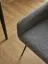 Chaise de salle à manger rembourrée / Couleur : Gris / Noir / Bonne finition / Tissu chenille / Dimensions : 53 x 55 x 82 cm / Pieds antidérapants / Construction robuste