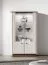 Vitrine / petite / 4 portes / Couleur : Cachemire / Chêne Windmill foncé / Fonction soft-close / Dimensions : 92 x 40 x 150 cm / 4 compartiments / Pour le salon