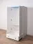 Pin-Armoire Top Qualité, Couleur: Blanc / Bleu 160x90x60 cm