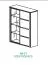 Vitrine Jussara 11, Couleur : Nature, Chêne partiellement massif - 150 x 124 x 42 cm (H x L x P)