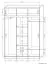Armoire d’entrée Paseh 07 | Sonoma chêne | 220 x 150 x 40 cm | Pratique et élégante