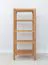Étagère / Bois massif / 4 compartiments / Chêne huilé / Couleur : Chêne / 43 x 43 x 100 cm / Seille 08