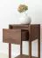 Commode d'appoint / Couleur : Tabacco / 33 x 33 x 60 cm / Table de nuit / Bois massif / 1 tiroir / Système Soft Close / Petite table d'appoint / Chêne huilé / 1 compartiment de rangement / Seille 13 / Poignée fraisée